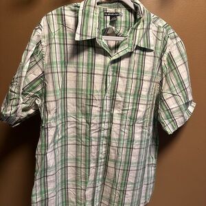 Club Room Green Plaid Men's Shirt